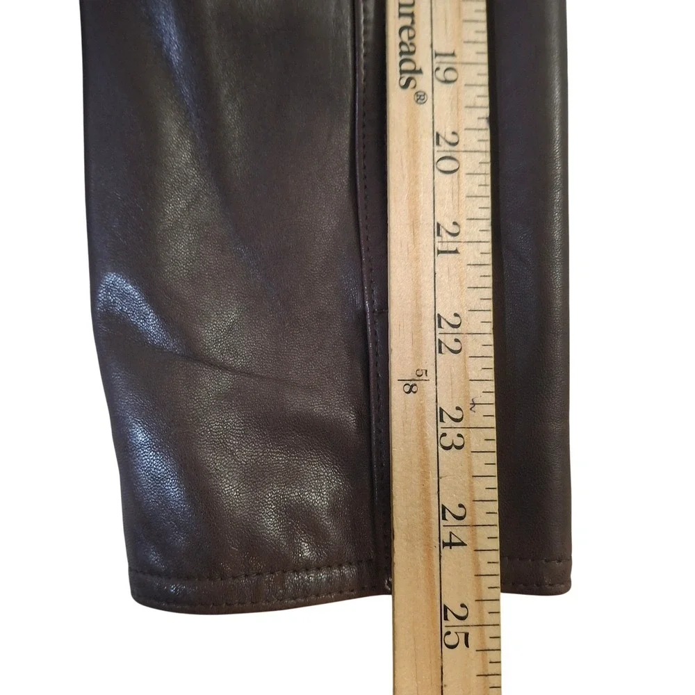 Lauren Ralph Lauren Leather Jacket Women's Large Brown